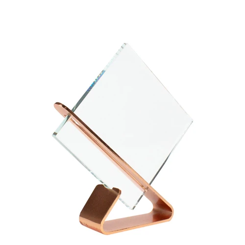 Trofeo Galvano Encobrizado de Cristal "Claim"