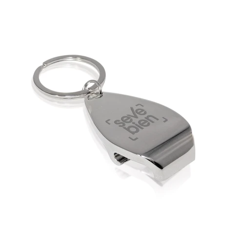 LLAVERO METÁLICO CON ABREBOTELLAS