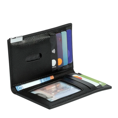 Porta-Tarjetas vertical de Eco-Cuero "LICENSE"