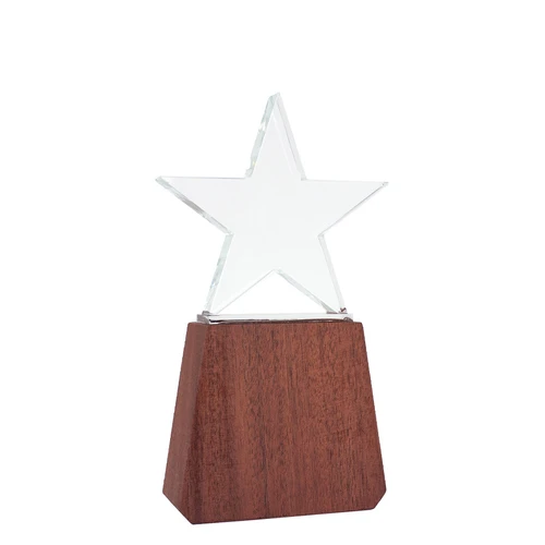 Trofeo de Madera y Cristal "Lonely Star"