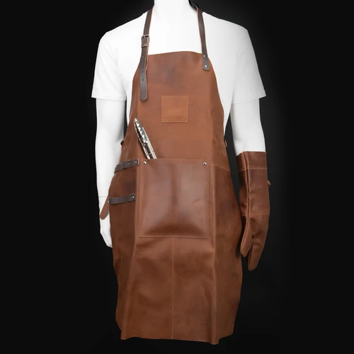 Set Asador de Cuero de Búfalo