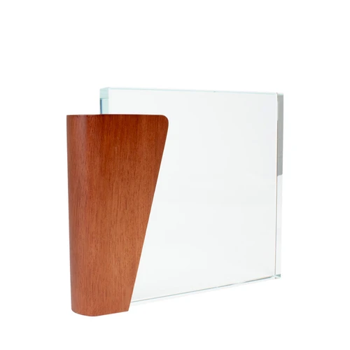 Trofeo Galvano de Madera y Cristal "Lewis"