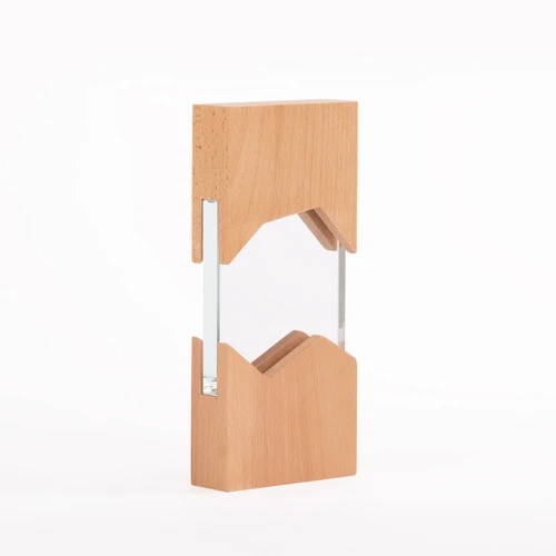 Trofeo Galvano de Madera y Cristal "Steven"